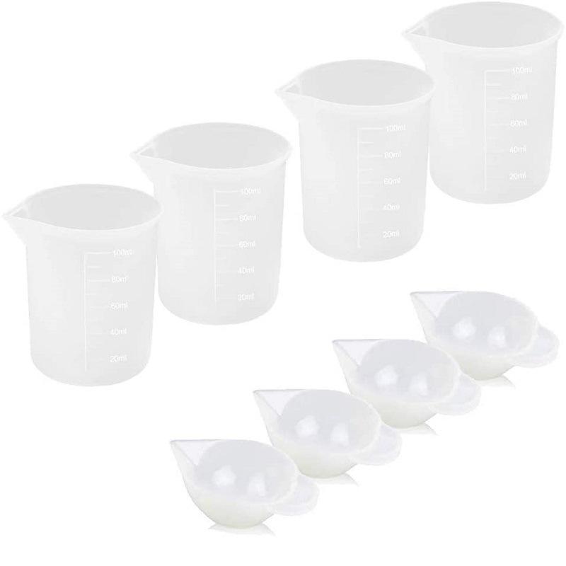 Epoxy Resin Mixing Tool Set: Silicone Pad, Measuring Cup, Stirring Stick