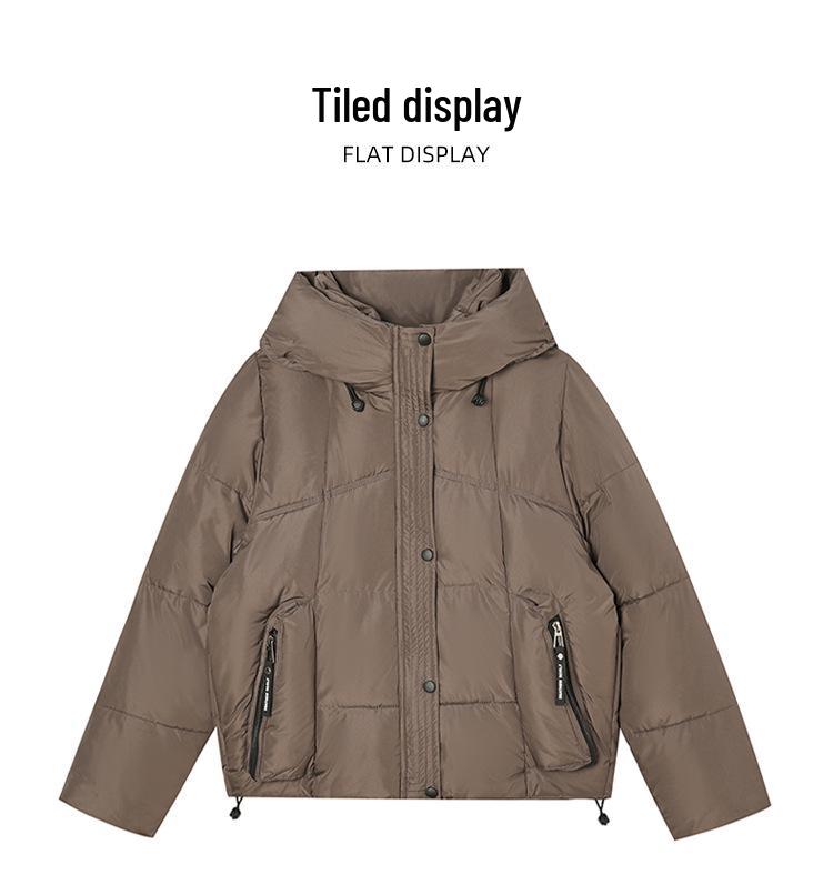 High-End Fashion Petite Down Jacket—Hooded, Thickened, Age-Reducing Women's Winter Wear 2025