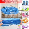10 Pcs Dust Duster Mop Slippers Shoes Cover Soft Washable Reusable Microfiber Foot Socks Floor Cleaning Tools Shoe Cover