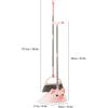 Broom and Dustpan Set with SelfCleaning Teeth for Pet Hair, Indoor Outdoor Sweeping