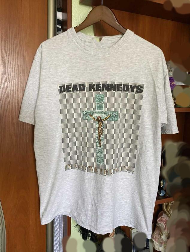 

Dead Kennedys in god we trust gray Unisex T-Shirt Cotton WA458 Unisex T-Shirt L