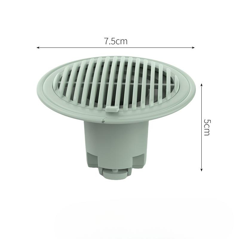 

Антизапаховый слив для пола в туалете, кухонный антизапаховый слив для пола из ПВХ, сердечник для канализации, антиблокировочный фильтр для раковины 7.5*5cm зелёный