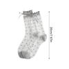 3pair women's Stockings French Sweet Lace Bow Polka Dot Transparent Glass Silk Socks for Women Elegant Comfortable Stockings