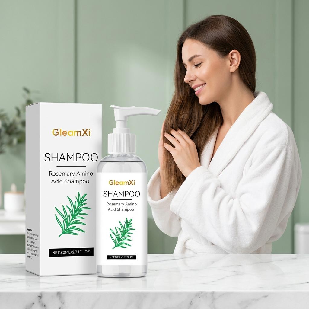 Rosemary Amino Acid Nourishing Shampoo, Refreshing & Smooth Hair Care for Soft, Manageable & Silky Hair