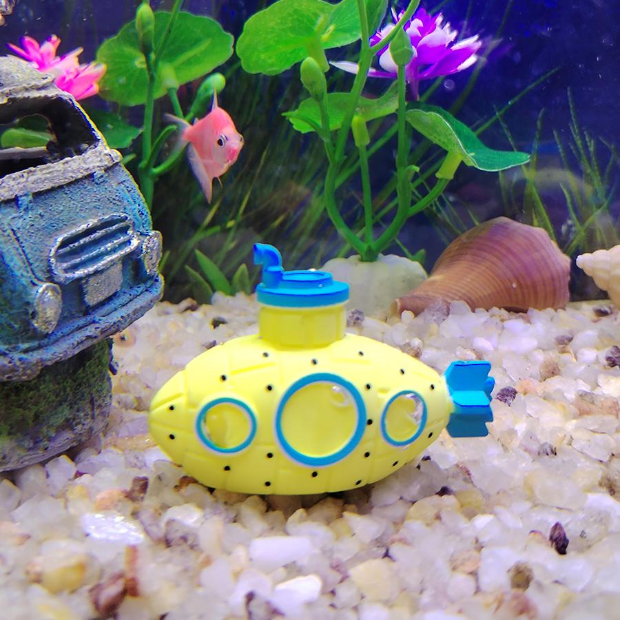 3er-Pack Harz-Aquarium-U-Boot-Ornamente - Realistische Unterwasser-Dekoration für Zuhause & Büro