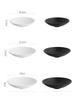12inches European Ceramic Bucket Bowl Black White Thread Fruit Salad Dessert Plate Large Western Soup Bowl Kitchen Tableware New