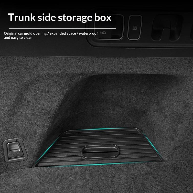 For Li L6 L7 2025 2024 Lixiang TPE Material Trunk Side Cover Hidden Storage Box