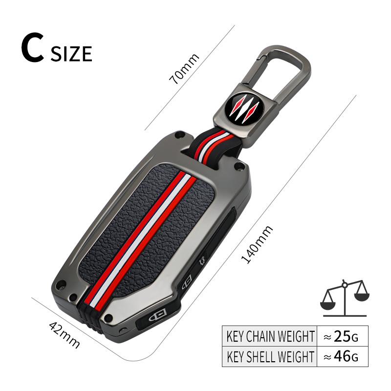 Zinc Alloy Car Key Case Shell Fob For Kia Sportage  Kia Ray Sorento Soul Telluride Cerato  K5 K8 Car Interior Accessory