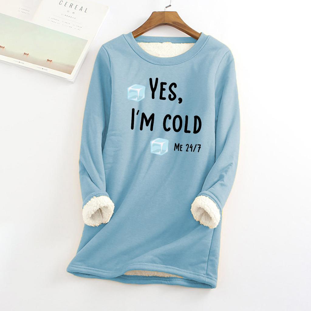 Women's Autumn Winter Plus Size Loose Thickened Velvet Warm Bottoming Shirt Top
