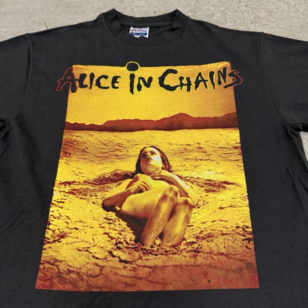 Vintage ALICE IN CHAINS Dirt Album T-Shirt 1992 Tour Concert Band Tee L REPRINT
