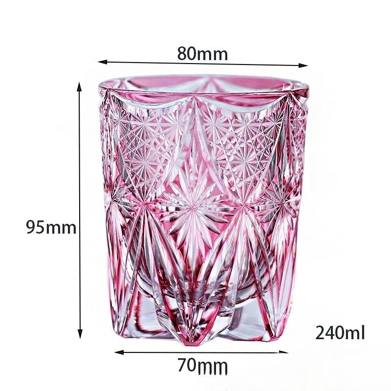 

Edo Kiriko Hand-carved Crystal Whiskey Glass