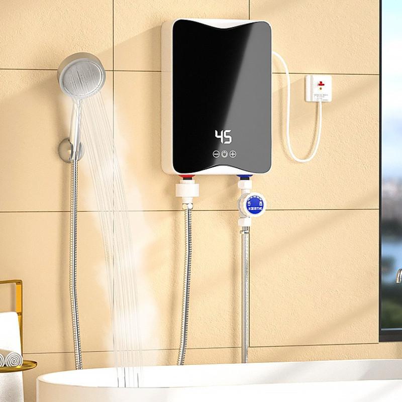 Mini Instant Electric Water Heater Small Kitchen Treasure Water Heater Fast Heating Constant Temperature Hot Water Shower Set