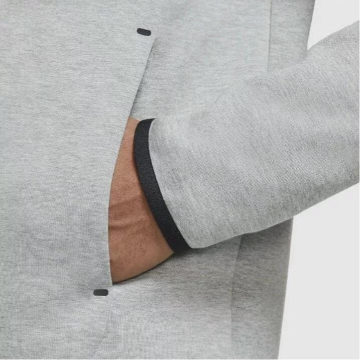 Nike Tech Fleece Long Sleeve Funnel-Neck Jacket Men Jacket Gray CZ1797-063