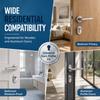 with 3 Keys Door Lock Cylinder Silver Door Lock Core Sturdy Home Door Lock  Interior Door Lock Swap