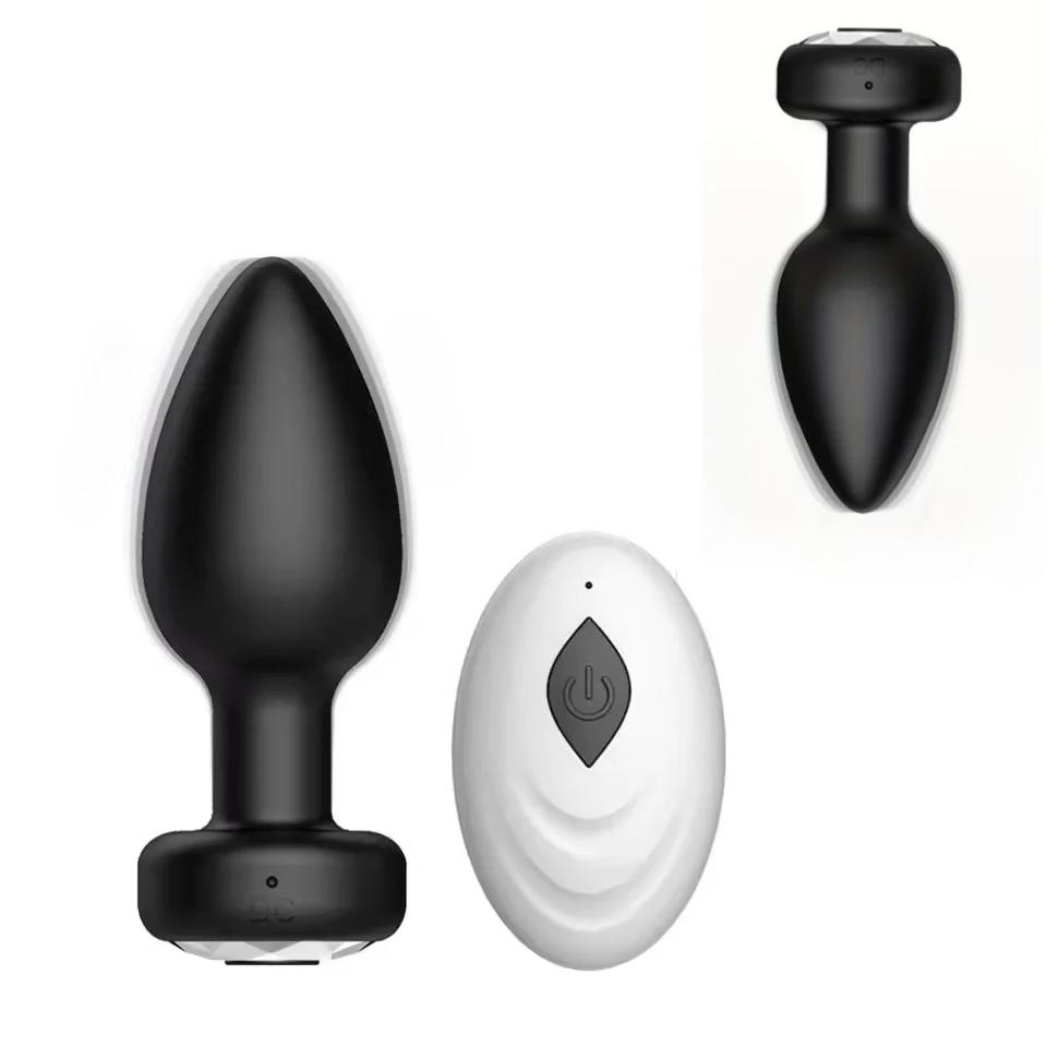 10 Modes Anal Plug Vibrator Wireless Remote Control Butt Anal Plug Female Massager Masturbator Adult Sex Toys For Women Men Gay