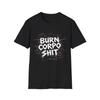Cyberpunk 2077 Burn Corpo Shlt T-Shirt Dystopisches Grafik-T-Shirt Streetwear
