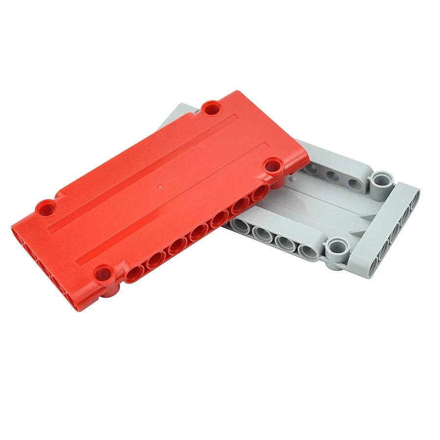 Technical Brick Bulk Modular Toy For MOC High-Tech 4Pcs Particles Panel Plate 5 x 11 x 1 Holes Constructing Blocks 64782 15458