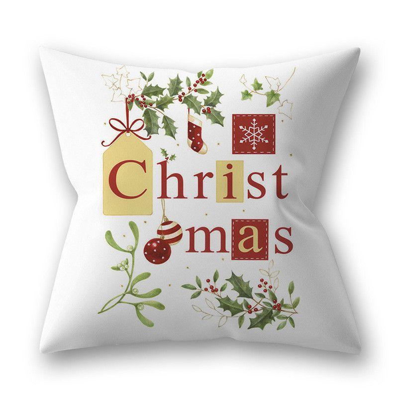 Vibrant Christmas Themed Decorative Cushion Cover For Festive Home Decor 18x18