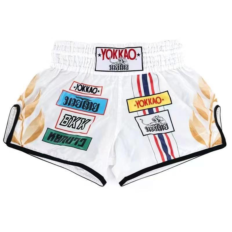 YOKKAO Pantaloncini Muay Thai Kickboxing MMA Allenamento Fitness Pugilato Arti Marziali