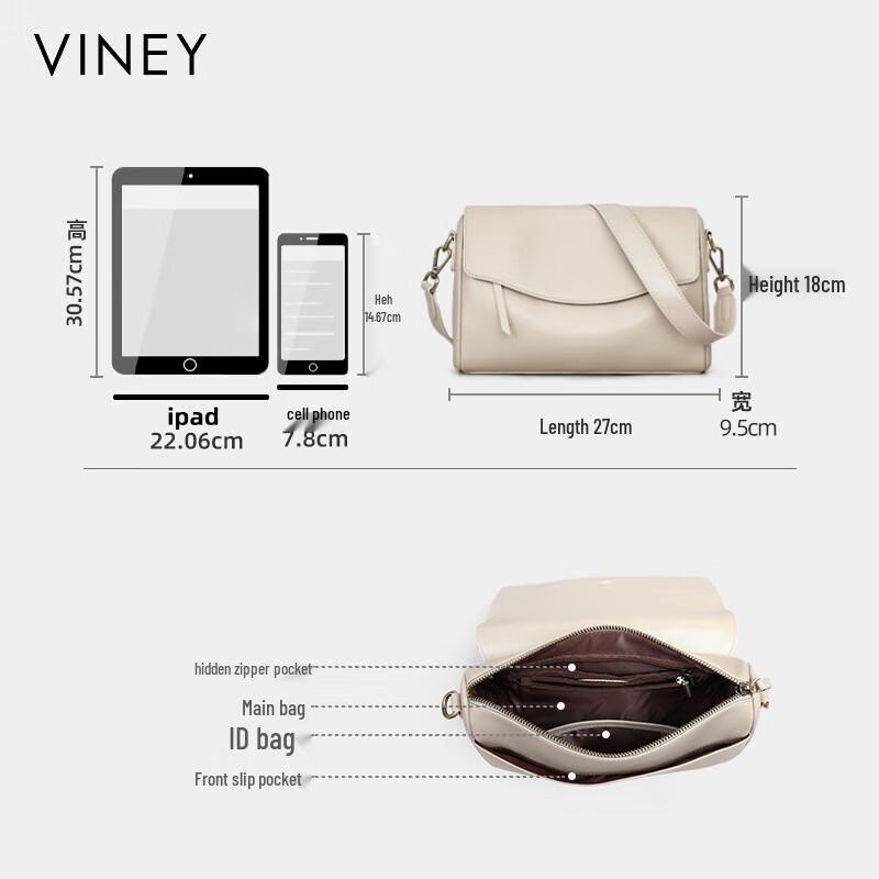 Viney Leather Pillow Crossbody Bag