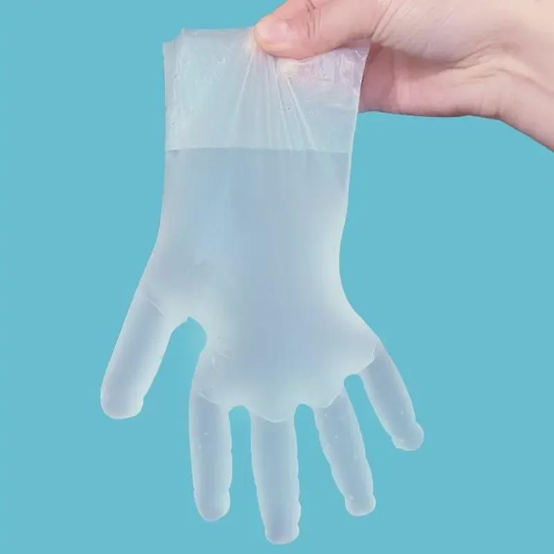 Food-Grade Transparent Thick Disposable TPE Gloves