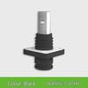 Black and Orange Angled Plug Socket; Positive/Negative Pole Energy Storage Connector; Threaded Hole; 70A-120A Current Capacity