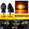 Mini LED Motorcycle Turn Signal Blinker Indicator Amber Light For Suzuki Honda