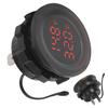 Dual Display Temperature Voltmeter Clear Stable Display Waterproof Simple Installation Car Thermometer Detector