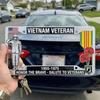 Vietnam Veteran Metal License Plate Frame Patriotic Design For Car Truck Decor For Veterans And Patriotic Enthusiasts