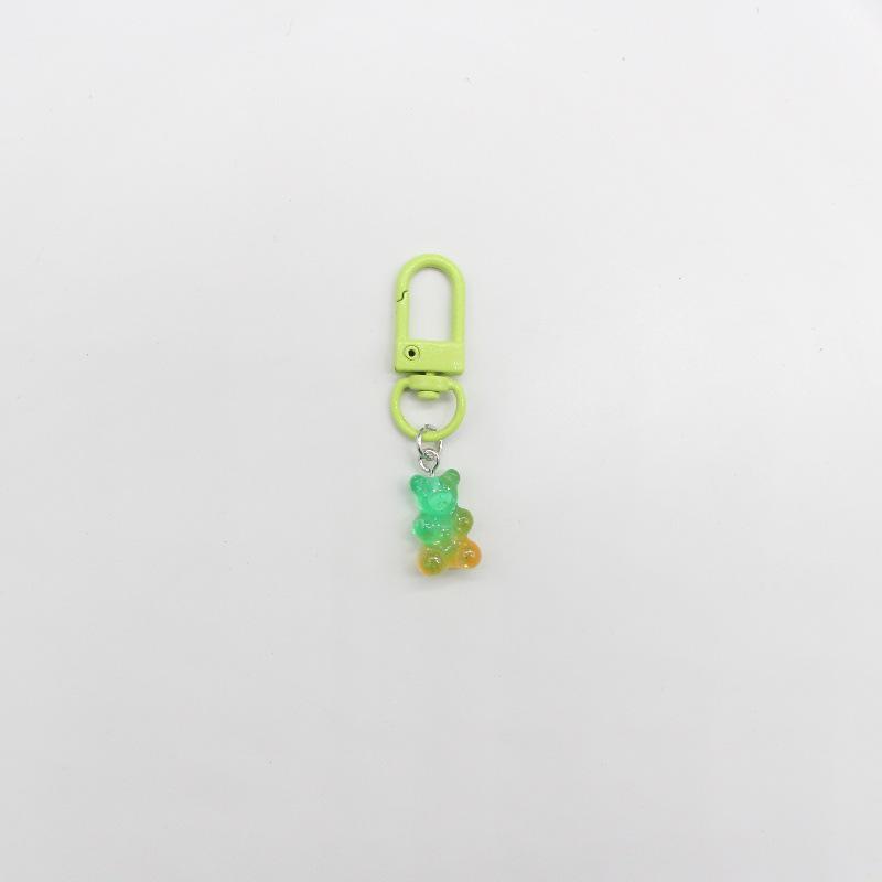 Мультяшный акриловый брелок-медведь в конфетных цветах - Милый подвес для школьной сумки студента