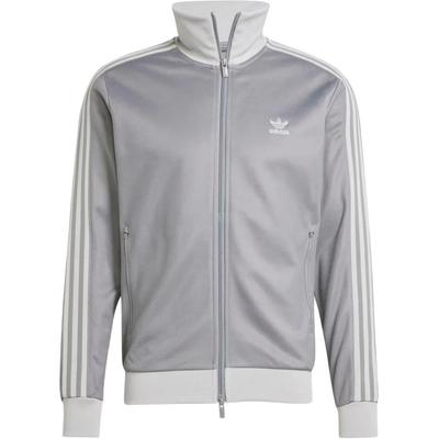 Originals Logo Slim Fit Stehkragen Reißverschluss Langarmjacke Herrenjacke Grau JP1226
