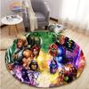 Adventure Animation Masters of the Universe Round Carpet and Rug Cartoon He-Man Pattern Home Decor Anti-slip Mat Yoga
