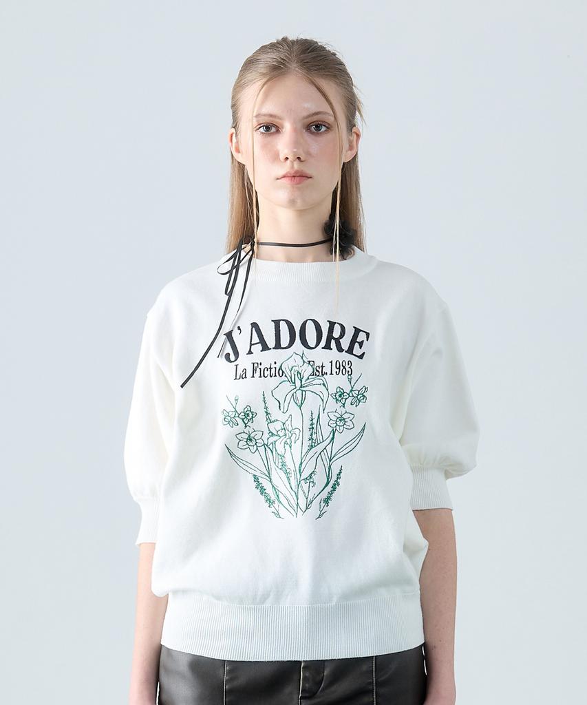 LARTIGENT L8 Flower Half Knit(Ivory)