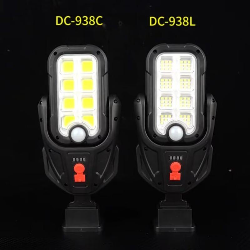 New Solar Outdoor Courtyard Light: Motion Sensor Integrated Street Lamp, Type-C Rechargeable Rotatable Wall Light