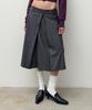 Daiaegeuneol Low Rise Midi Skirt (Grey)
