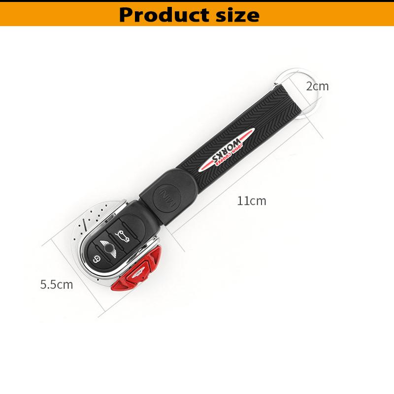 JCW Brake Disk Shape Key Fob Case Shell Cover for MINI Cooper 3rd Gen F55 F56 F57 F54, Gen2 F60 Countryman Smart Key