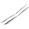 4Pcs Set Front Fog Lamp Grille Spoiler Chrome Trim Replacement for Mercedes‑Benz GLC‑Class X253 AMG Line 2016‑2019