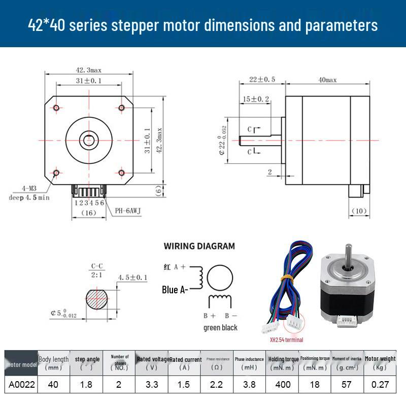 3D Printer Stepper Motor Set with Lead Screw & Micro Motor Controller
