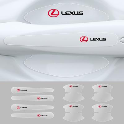 8pcs Transparent Car Door Handle Bowl Stickers Anti-scratch Protection For EX300H RX450H IS300H ES300H NX RX GS Al20