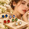 1 Pair Stainless Steel Stud Earring Lightweight Titanium Steel Earring Fashion Jewelry  Gift Giving