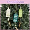 Christmas Themed Pattern Wooden Pendant Decoration Props For Holiday Celebration