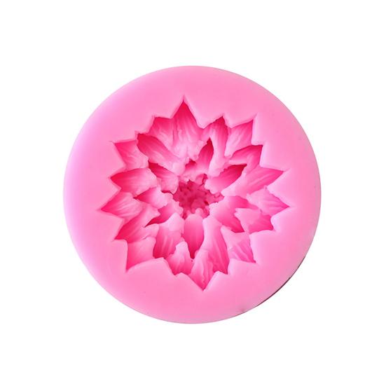 Mold Reusable 3D Flower Design Silicone DIY Dessert Bakeware Mould for Kitchen