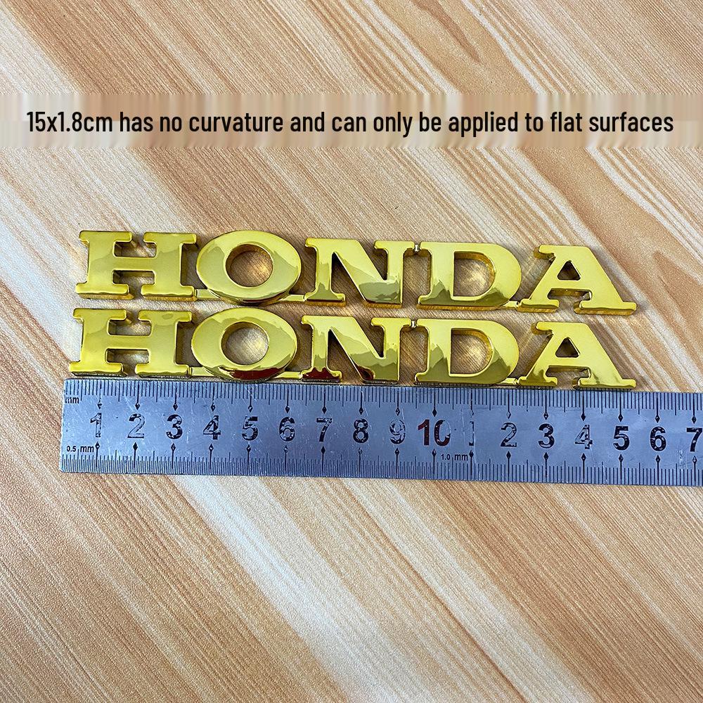 Autocollant Métal Logo Gravé au Laser Réservoir de Carburant Moto Honda