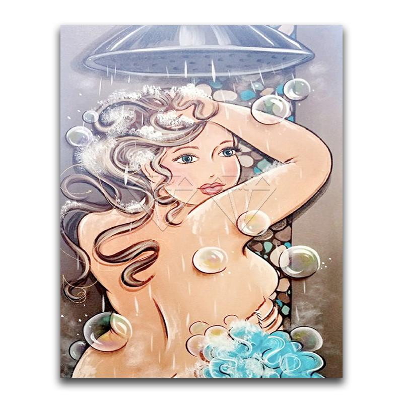 

5D DIY алмазная живопись мультфильм толстая девушка дамы милый домашний декор полная круглая алмазная вышивка крестиком Алмазная мозаика Full Round 30x40CM