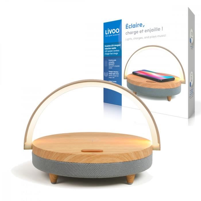Lampe de chevet enceinte led