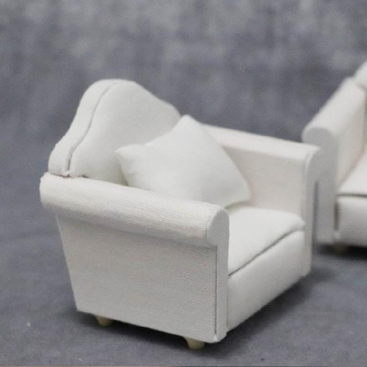 1:12 Scale Sofa Lounge Simulation Armchair Furniture for Pretend-Play Dollhouse