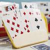 4-Pack Yellow PVC Card Holders for Playing Cards, Poker Party, Family Game Night, Card Game Accessories