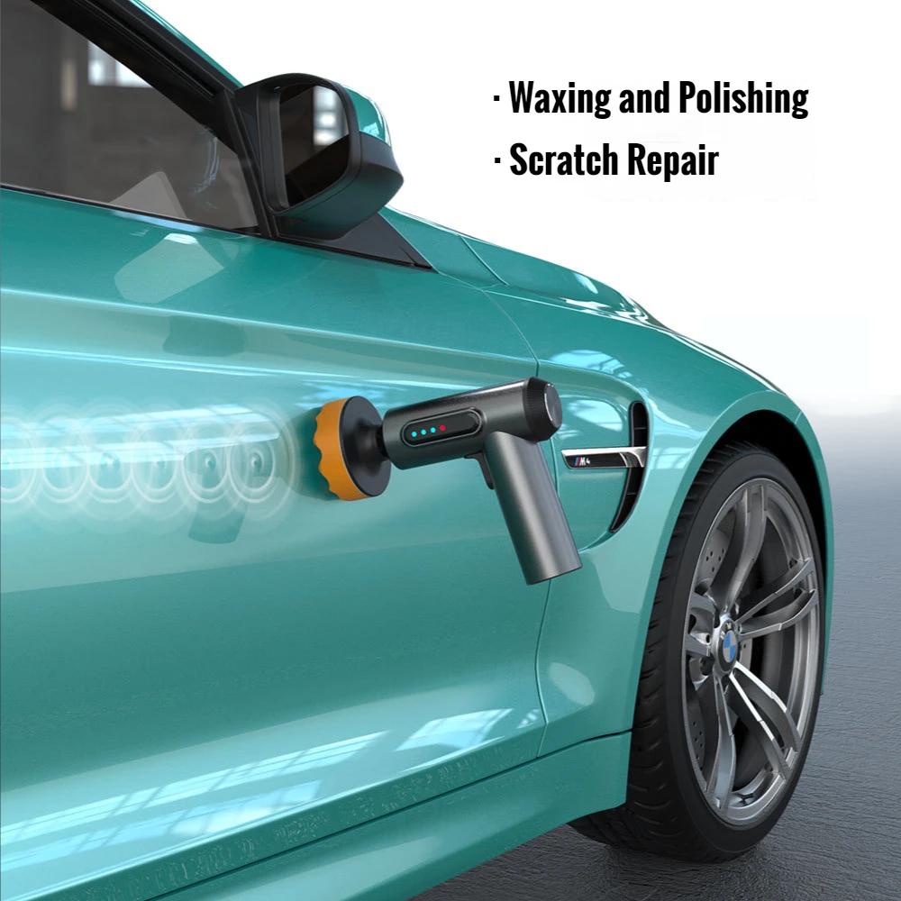Car Polisher Handheld Wireless Polisher Speed Adjustable Polishing Waxing Machine Power Tool for Car Body Cleanig Waxing Repair