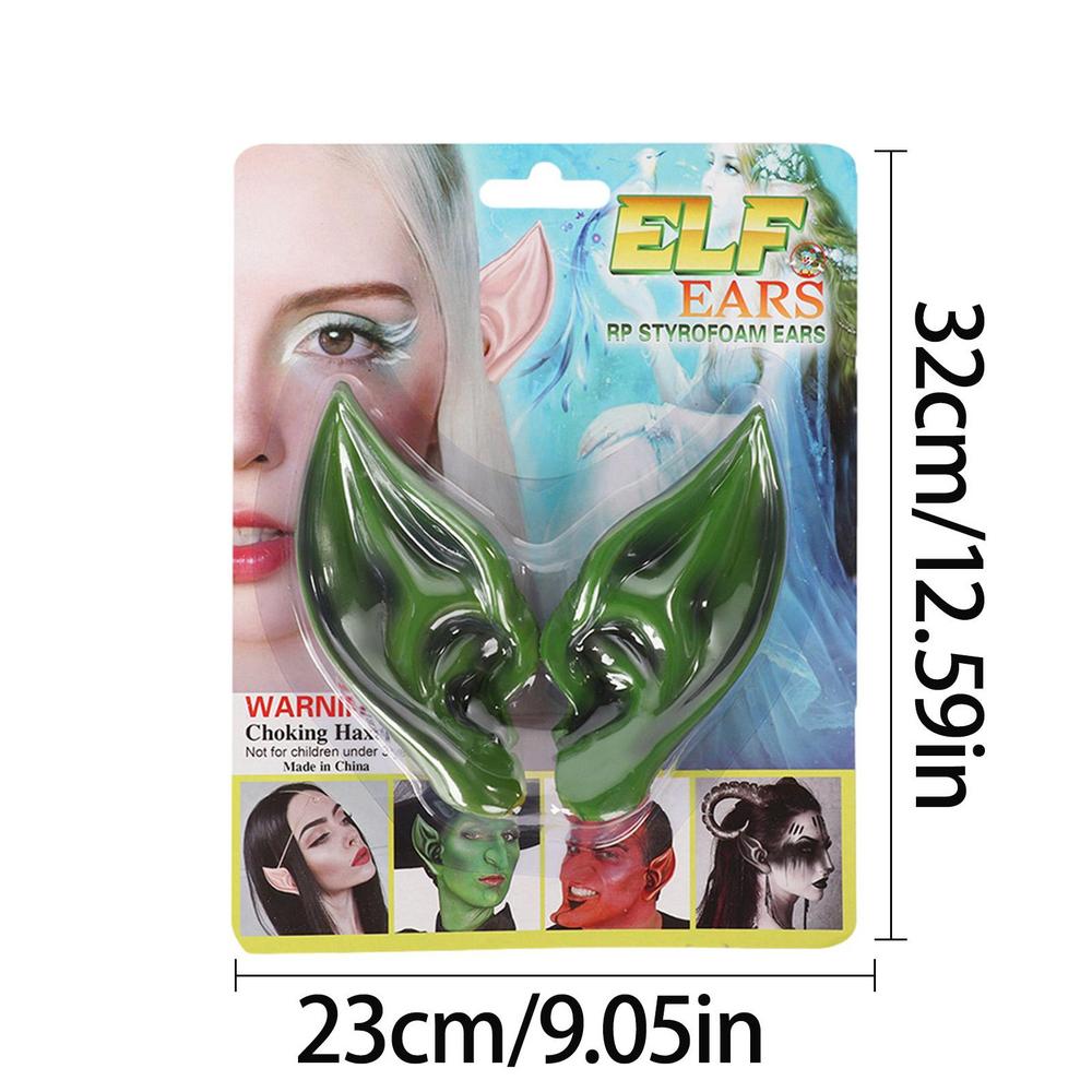 Latex Elf Ears Vampire Pixiel Fake Ears Halloween Elf Cos Props Pair of Costume Fake Ears Role Play Performance Props Party