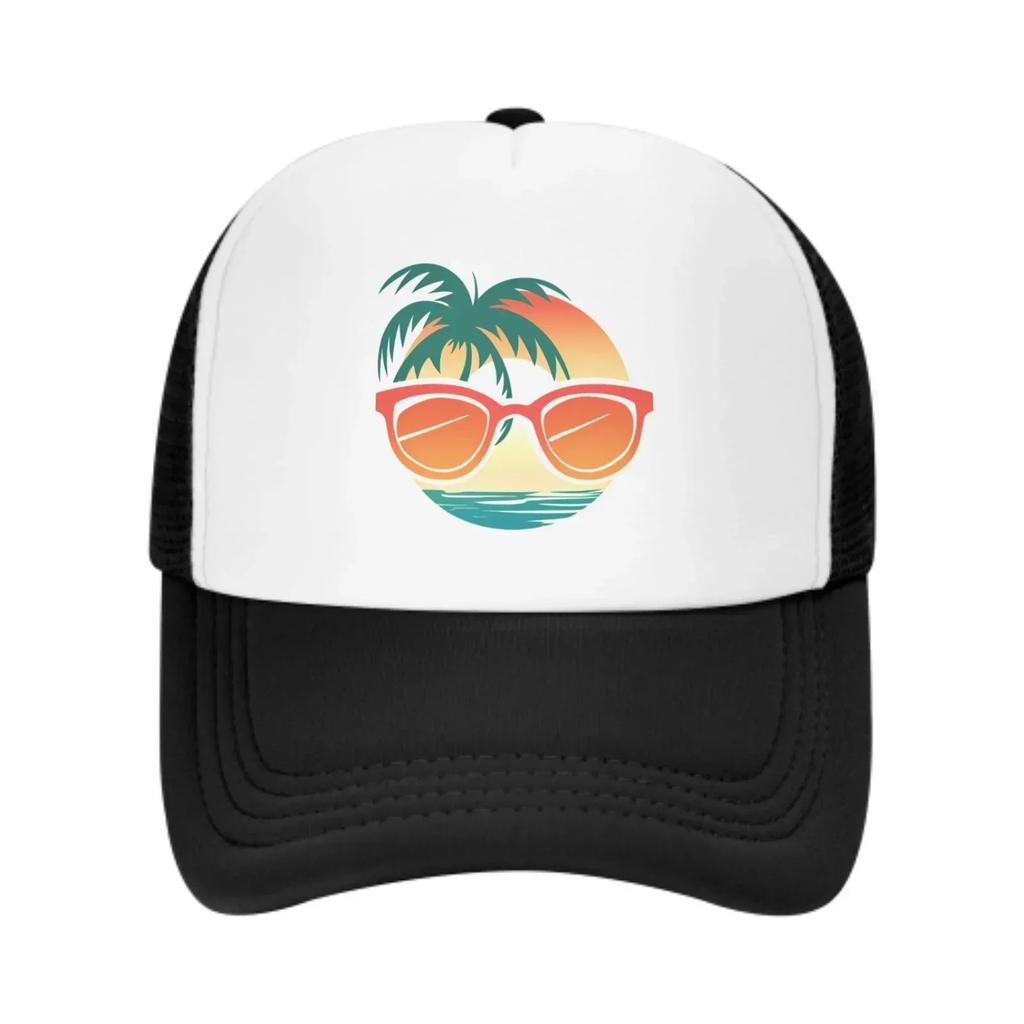 Sea Glasses Tree New Summer Leisure Sports Daily Sun Hat Fishing Outdoor Unisexs and Womens Truck Hat Fashion Duck Tongue Hat